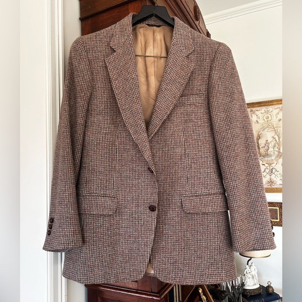 Vintage Mens Habersham Tweed Blazer 100% wool sz 40R